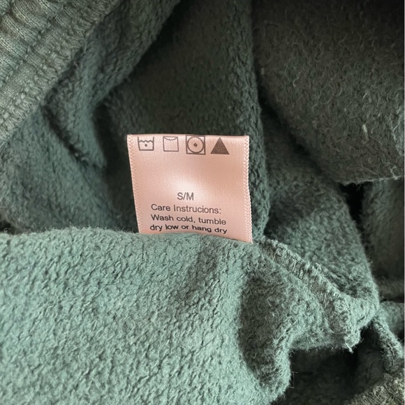 Palo Santo Studios Trio Peach On Earth Sweatpants in Evergreen S/M - Picture 7 of 8